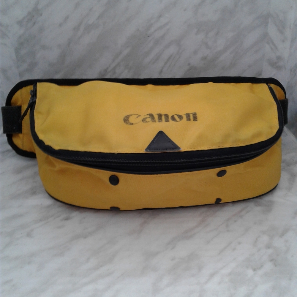 Yellow Canon Camera Bum-bag Waist Belt Fanny Pack Snappy Accessory Vintage